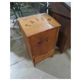 WOOD LIFT TOP TATER &ONION BIN