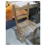 SOLID WOOD PLANK SEAT CHILDS COUNTRY CHAIR