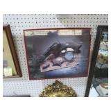 FRAMED TEXAS RANGER GUN , BADGE & WATCH PRINT