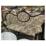 VICTORIAN CARVED BACK SOFA