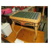 WICKER STYLE SIDE TABLE