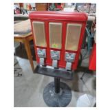 VTG TRIPLE GUMBALL MACHINE ON STAND