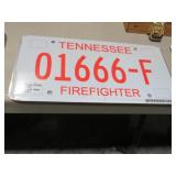 RARE 666 TN FIREFIGHTER CAR TAG