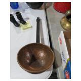 HAMMERED COOPER VTG WATER LADLE
