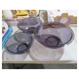 VTG PYREX PURPLE NESTING BOWLS