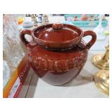 NICE BROWN CERAMIC COOKIE JAR