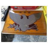 WOOD EAGLE WALL PLAQUE
