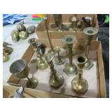 COLL. BRASS CANDLESTICKS