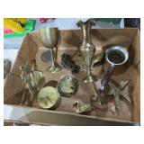 COLL. BRASS VASES, FIGURES & MISC