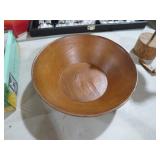 PRIMITIVE WOOD DOUGH BOWL