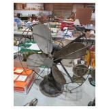 18" DIEHL ANTIQUE CAST IRON FAN - WORKS