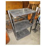 PAINTED 3 TIERED HANDMADE BLACK SHELF