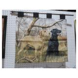 HANGINIG TAPESTRY HUNTING DOGS