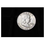 1963 D FRANKLIN HALF DOLLAR 90%