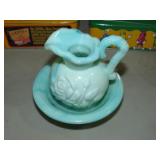 AVON JADEITE STYLE PITCHER & BOWL