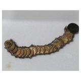1943 REAL COIN CENTAVO BRACELET