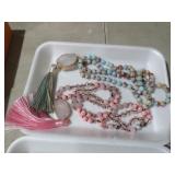 QUARTZ & ROSE QUARTZ NECKLACES