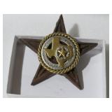 IRON STAR WITH TEXAS INSIGNIA