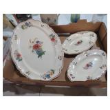 VTG SARREQUEMINES PLATTER & SERVING PLATES