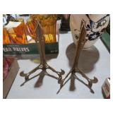 VTG 10" BRASS EASEL DISPLAY STANDS