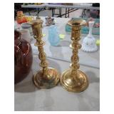 PAIR BRASS CANDLESTICKS