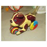 VTG METAL FRICTION DOG TOY