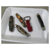 COLLECTION OF POCKET KNIVES