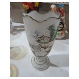 ANT. BEAUMONT CLAMBROTH VICTORIAN HAND PAINTED VAS