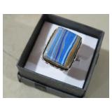 LADIES STERLING SILVER CALILICA RING SIZE 7