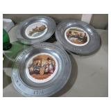 GREAT AMERICAN REV OF 1776 PEWTER CERAMIC PLATES