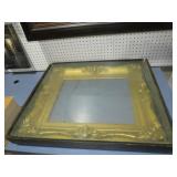 ORNATE GOLD FRAME ON WOOD GLASS DISPLAY CASE