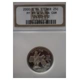 2000 MASSACHUSETTS QUARTER 90% PF69UC