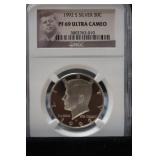 1992 S KENNEDY HALF DOLLAR 90% PCGS PF69UC