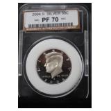 2004 S KENNEDY HALF DOLLAR 90% PF70