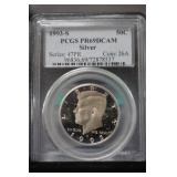 1993 S KENNEDY HALF DOLLAR 90% PCGS PR69DCAM