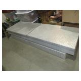 DIAMOND PLATED 2 SIDED TRUCK TOOL BOX