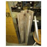 PAIR VTG WOOD DOUBLE SHUTTERS
