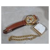 VTG MICKEY MOUSE WATCH &LOCKET