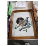 VTG EMBROIDERY FRAMED