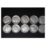 (10) ROOSEVELT DIMES VARIOUS DATES & MM 90%