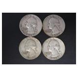 (2) 1958 D, 1959 P/D WASH. QUARTERS 90%
