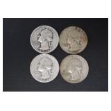 1951 P/D, 1952 P/D WASH. QUARTERS 90%