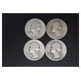 (2) 1948 P, (2) 1948 D WASH. QUARTERS 90%