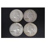 (1) 1963 P, (3) 1963 D WASH. QUARTERS 90%