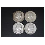 1954 P/D, (2) 1955 P WASH. QUARTERS 90%
