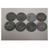 (8) JEFFERSON WAR NICKELS 35% SILVER