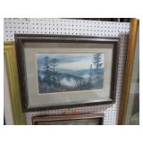 FRAMED 1984 ROBERT TINO SMOKEY MOUNTAINS PRINT