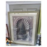 GOLD ORNATE FRAMED TOPARY
