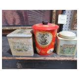 COLLECTION OF VINTAGE METAL TINS