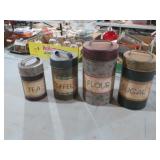 METAL 4 PIECE CANISTER SET